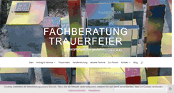 Desktop Screenshot of fachberatung-trauerfeier.de