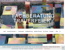 Tablet Screenshot of fachberatung-trauerfeier.de